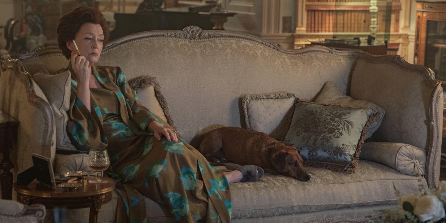 Lesley Manville as Princess Margaret in The Crown Season 5