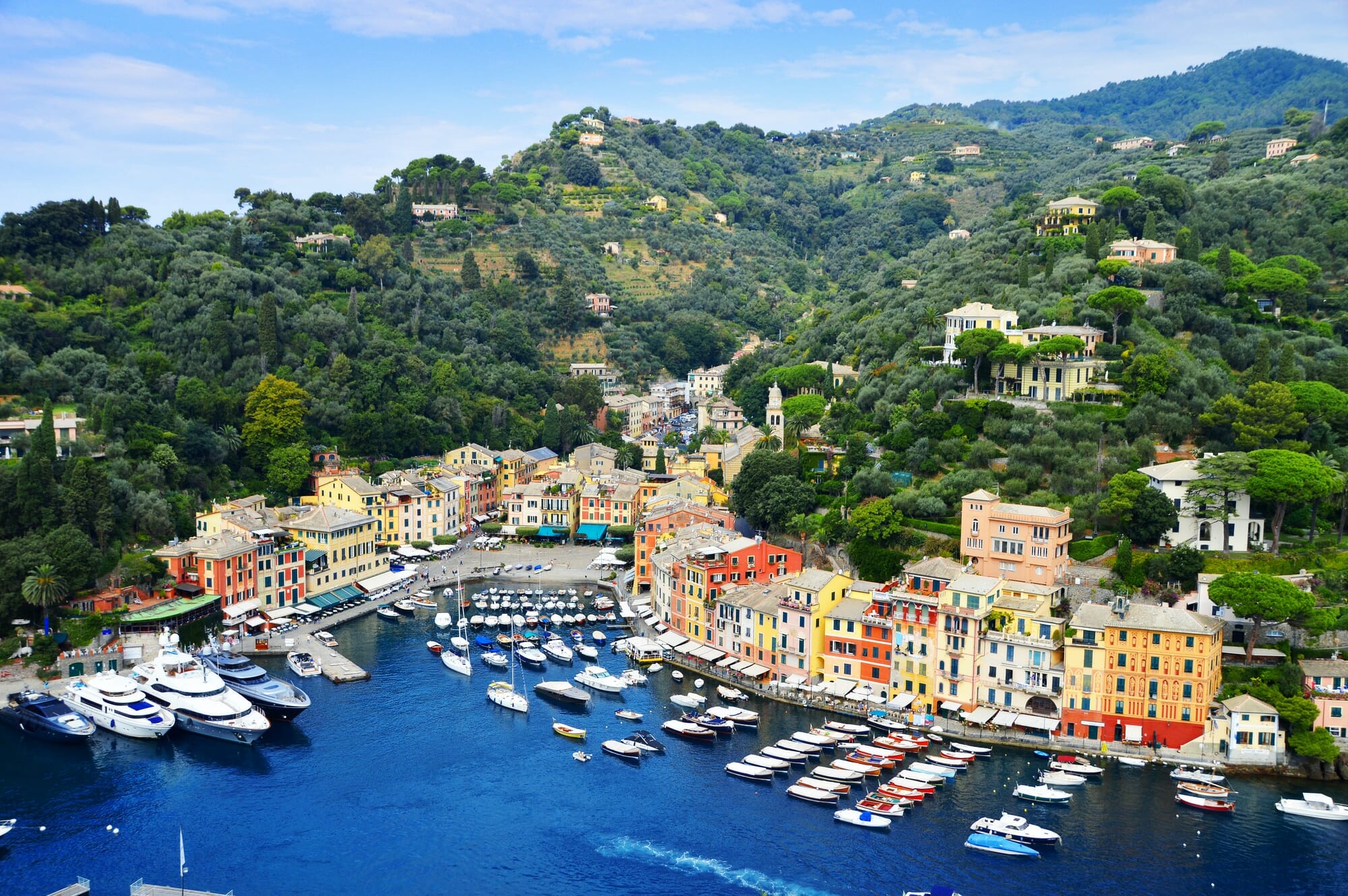 City of Portofino, Liguria, Italy. Luxury travel in Europe